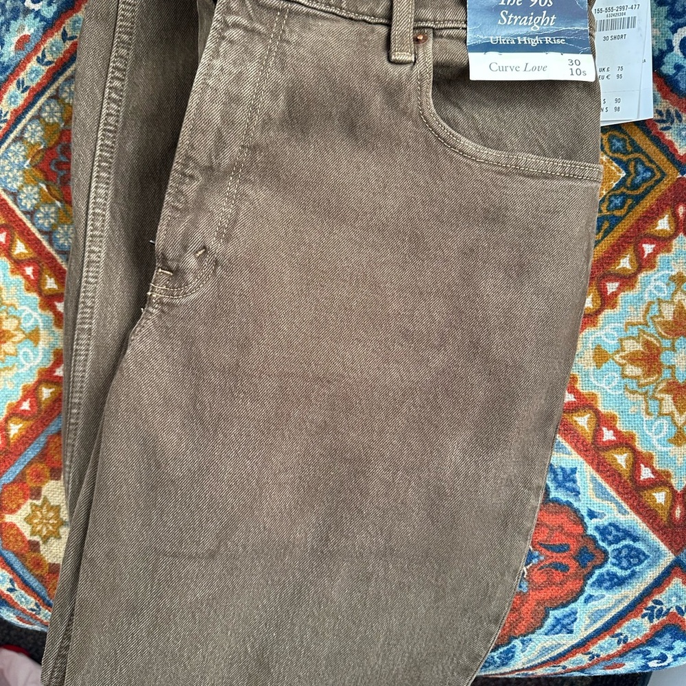 Abercrombie & Fitch Tan Straight Leg Jeans